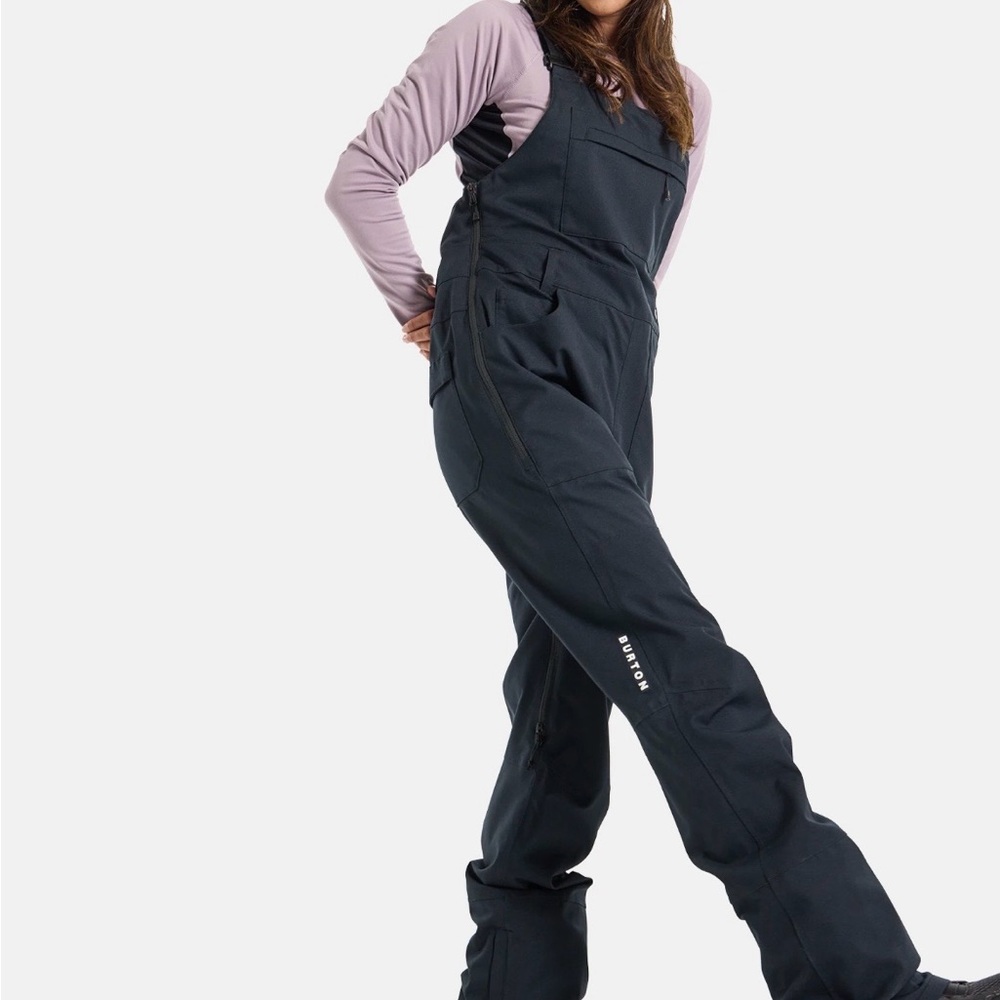 Burton Black Snow Bib with Pockets